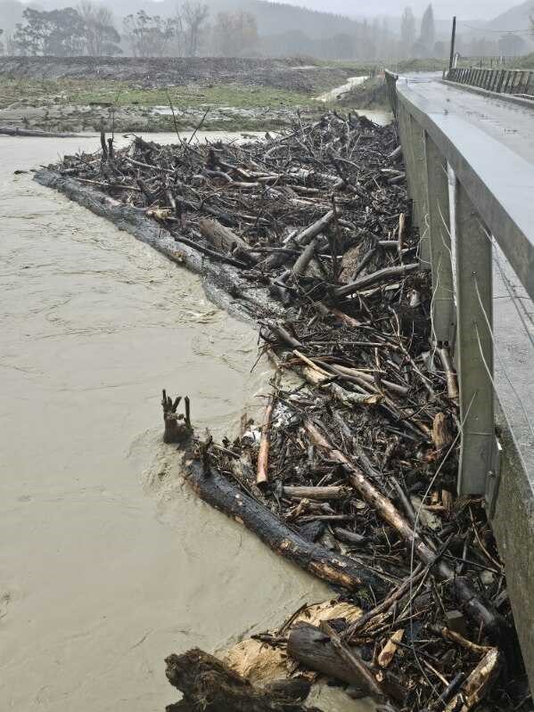 26 June 2024 Wigan Bridge debris build up