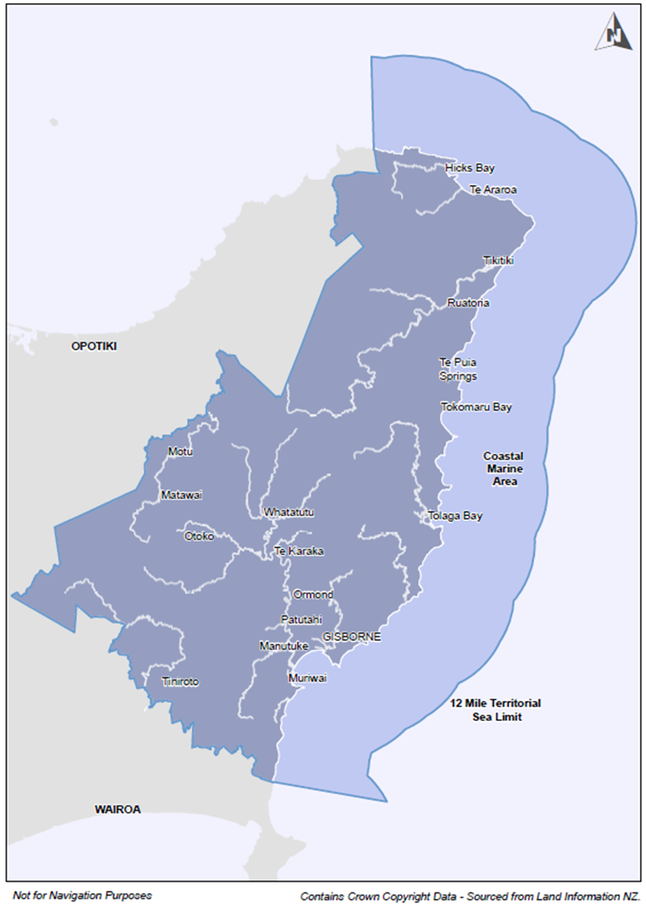 Coastal map