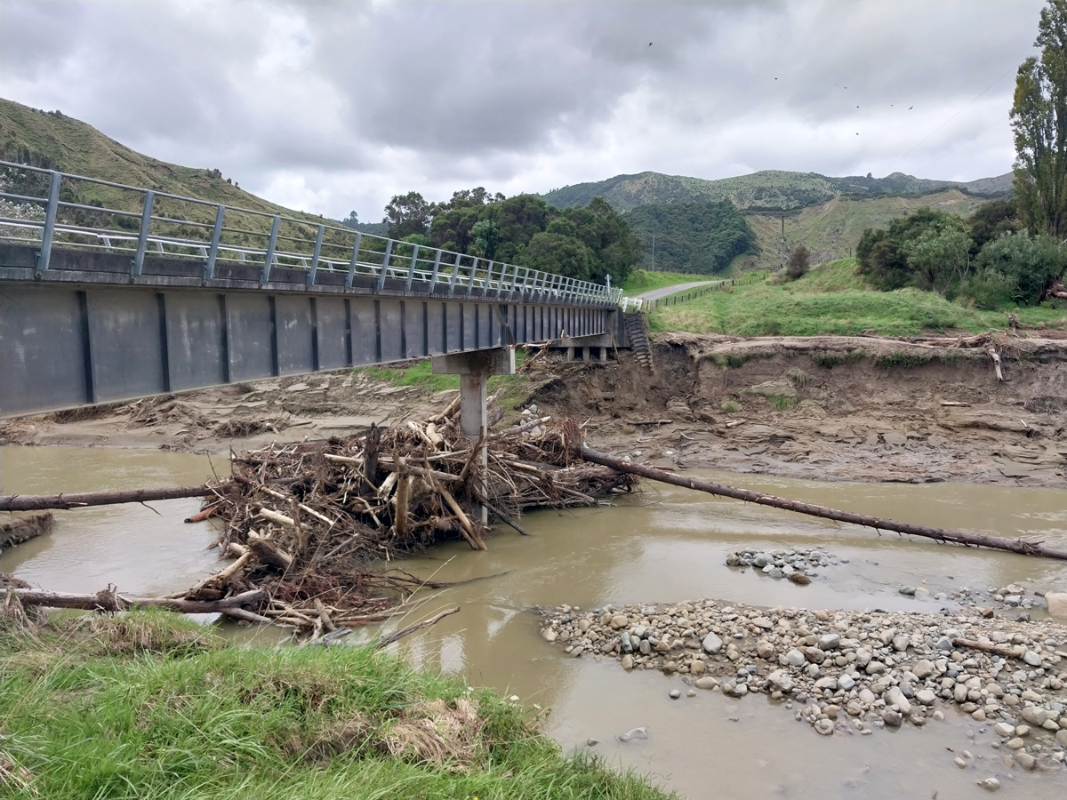 Waikereru Bridge before works